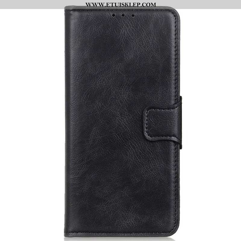 Etui Folio do Xiaomi Redmi Note 11 / 11S Dwustronne Zapięcie Z Efektem Skóry